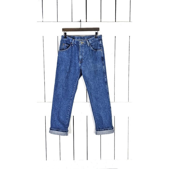 Wrangler Other - Wrangler high waisted straight leg blue denim vintage jeans